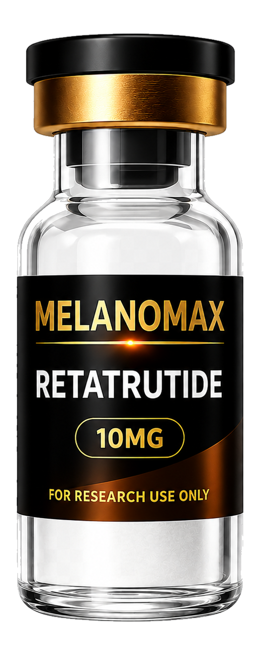 MelanoMax Retatrutide peptide vial